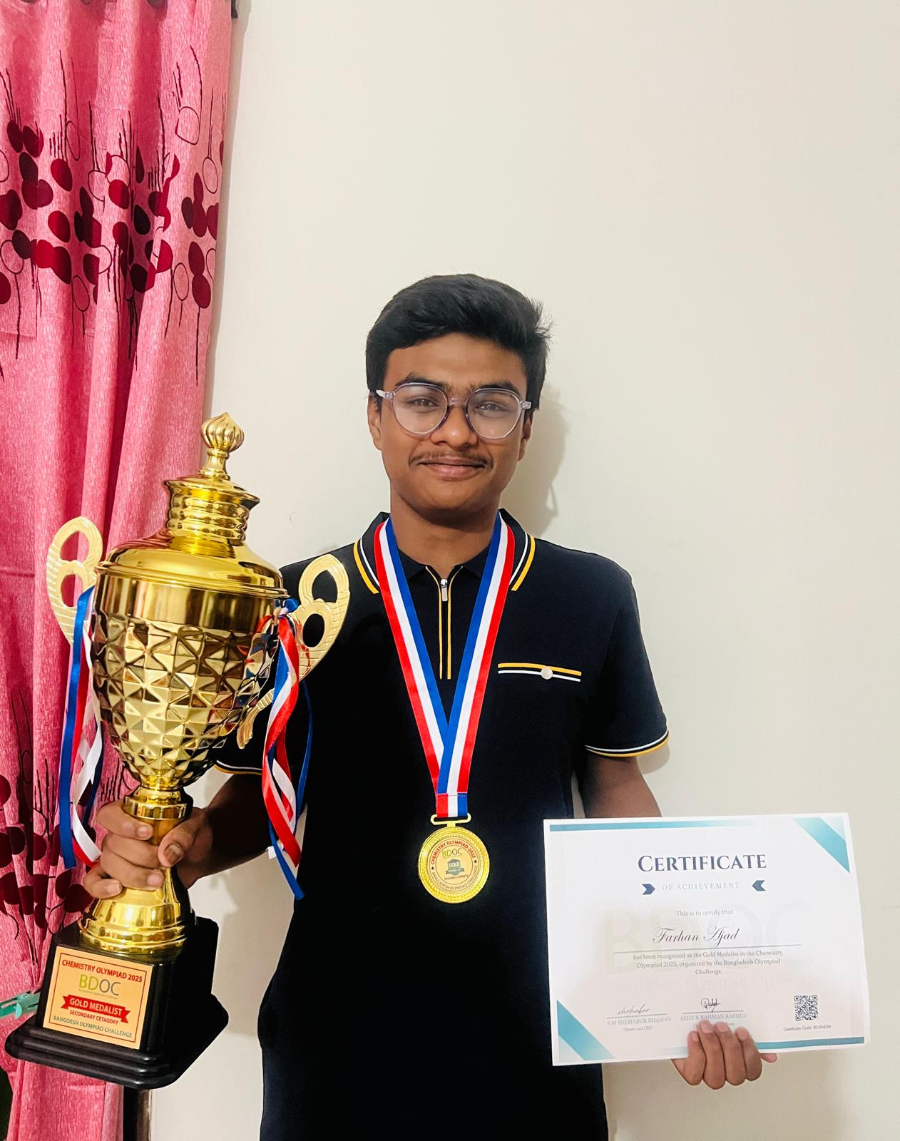 Farhan Ajad — Gold Medalist