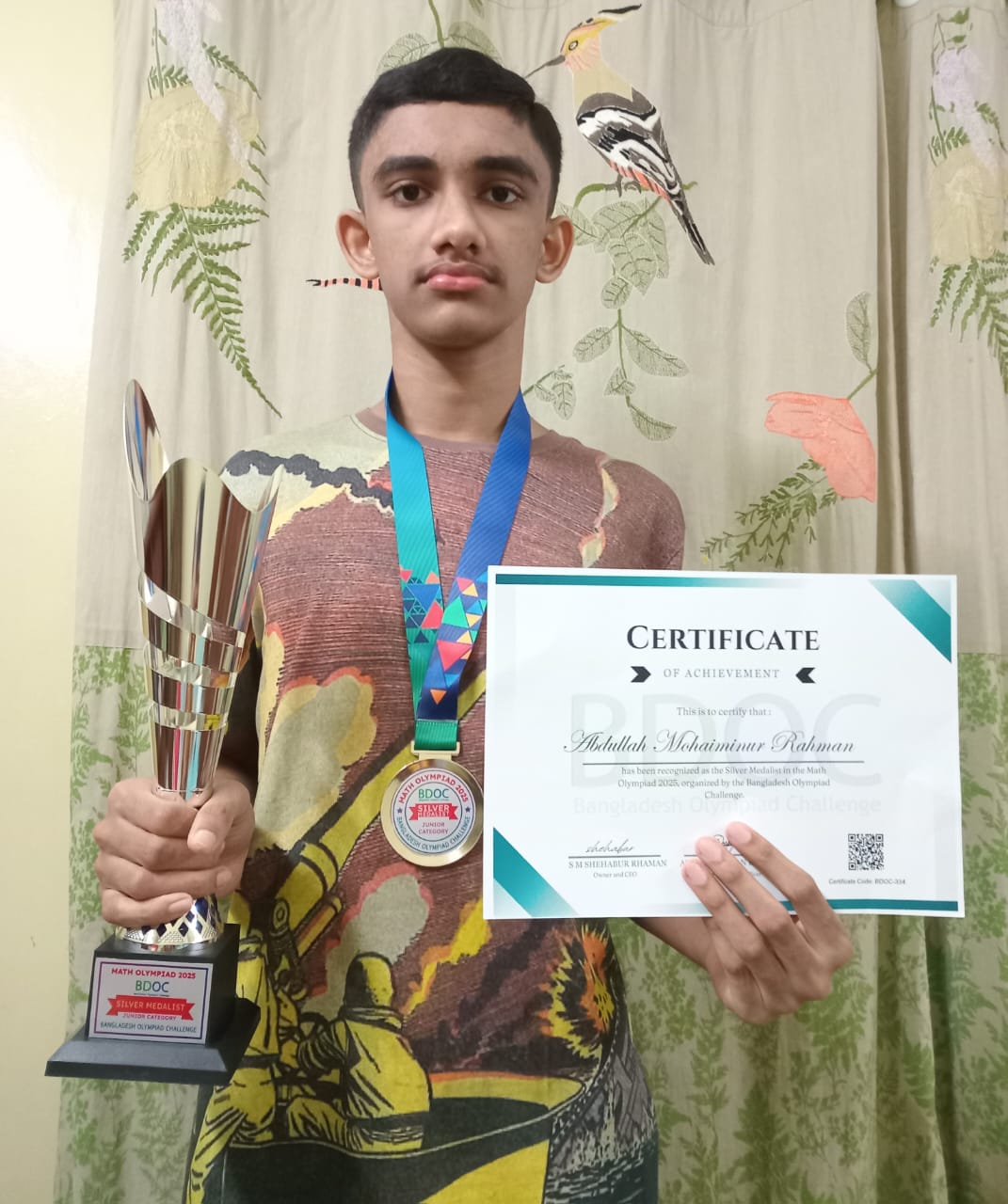 Abdullah Mohaiminur Rahman — Silver Medalist